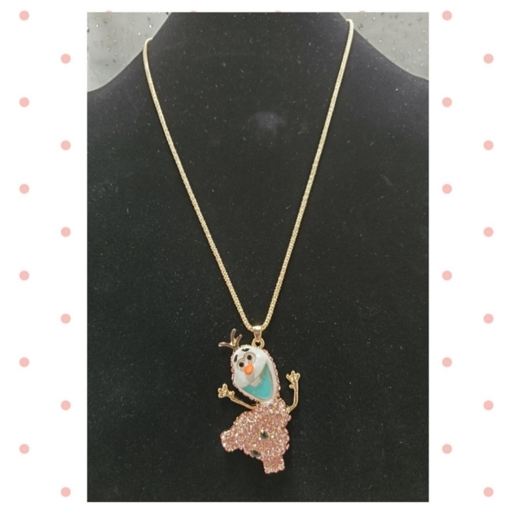 BOGO Disney Olaf Frozen Embellished Necklace!